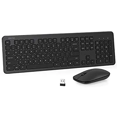 70% off - Expired:&nbsp;OMOTON 2.4GHz Ultra Thin Full-Size Wireless Keyboard and Mouse for Computer Black