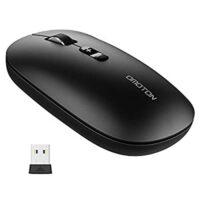 Expired: OMOTON Bluetooth Wireless Mouse for iPad, Triple-Mode (BT 3.0/5.0/2.4GHz) and 3 Adjustable DPI for Mac, Windows