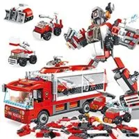 Expired:&nbsp;Panlos STEM Robot Educational Learning Building Bricks Toy Carrier Truck Set