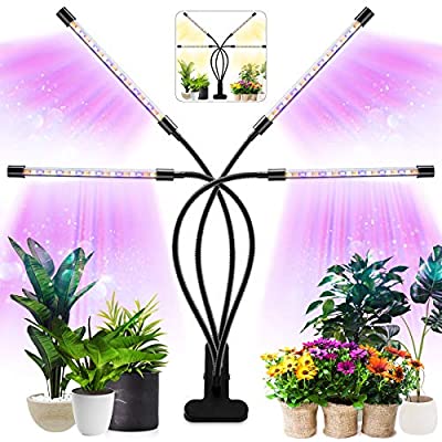 Expired: Plant Growing Lamps Four Head 80 LED Growing Light Full Spectrum 3 Switch Modes 10 Brightness