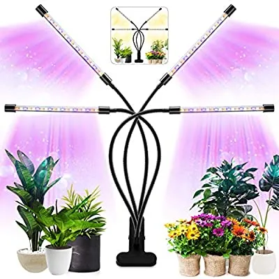 Expired:&nbsp;Plant Growing Lamps Four Head 80 LED Growing Light Full Spectrum 3 Switch Modes 10 Brightness