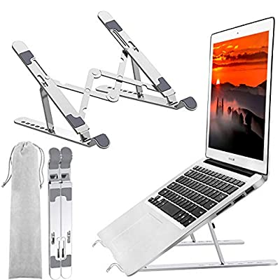 Expired: Portable Laptop Stand, Laptop Holder Riser Computer Stand Foldable Adjustable 7Angle Ergonomic Aluminum Notebook Stand