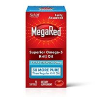 Omega-3 Fish Oil 500mg – Megared Extra Strength Softgels (90 count )