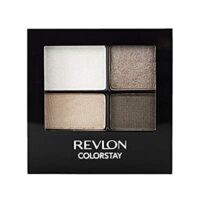 Revlon ColorStay 16 Hour Eyeshadow Quad with Dual-Ended Applicator Brush, Moonlit (555), 0.16 oz