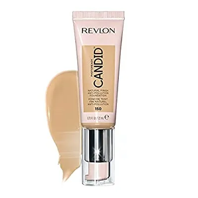 Revlon PhotoReady Candid Natural Finish Foundation, with Anti-Pollution, Antioxidant, Anti-Blue Light Ingredients, 150 Crème Brulee, 0.75 fl. oz.