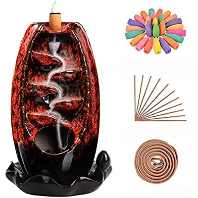 Expired: SOLEJAZZ Backflow Incense Burner with 120 Backflow Incense Cones + 30 Incense Stick