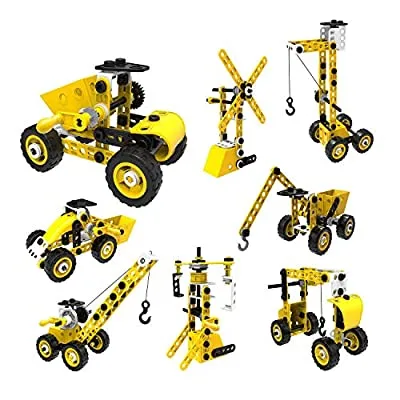 60% off - Expired: SZJJX STEM Building Toys, 100 PCS 8-in-1 Learning Construction Toys, Erector Set Building Blocks