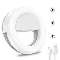 Expired:&nbsp;Selfie Ring Light Led Circle Portable Clip-on Selfie Fill Light with USB Rechargeable for Phone Camera Photography