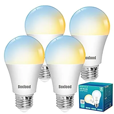 Expired:&nbsp;Smart Light Bulbs work with Alexa, Google Home, No Hub Required, E26 A19 Warm White to Cool White 7W (60W Equivalent) 4Pack