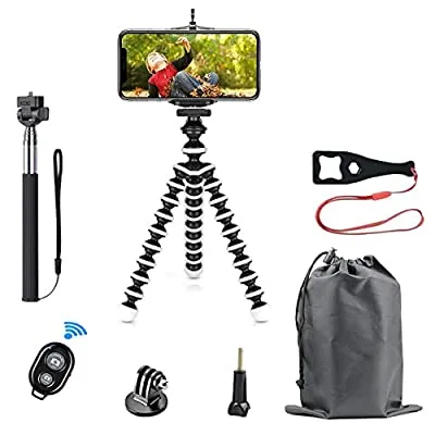 Expired:&nbsp;SmilePowo Flexible Tripod Stand Extensible Selfie Stick with Bluetooth Remote