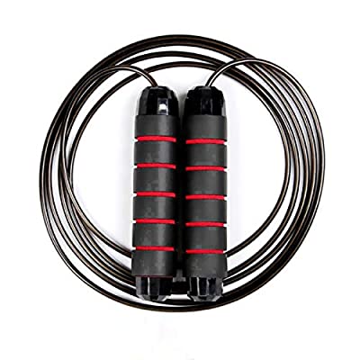 Expired: Tangle-Free Ball Bearings Weighted Jump Rope, Adjustable Speed Skipping Jump Rope Foam Handles for Workout