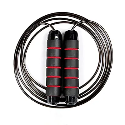 Expired:&nbsp;Tangle-Free Ball Bearings Weighted Jump Rope, Adjustable Speed Skipping Jump Rope Foam Handles for Workout