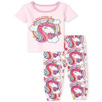 The Children’s Place Baby Girls’ Two Piece Pajama Set, Cameo, various sizes