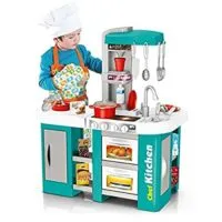 Expired: Toy Kitchen Sets with Realistic Lights and Sounds, Accessories with Water Dispenser, Stove, Oven, Cups, Fork, Spoon, Kettle ,and Other Items