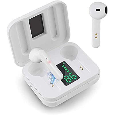 Expired: True Wireless Earbuds, MilanSo Bluetooth V5.0 Earphones,Lightweight in-Ear Stereo Earbuds, 30H Cyclic Playtime (White)