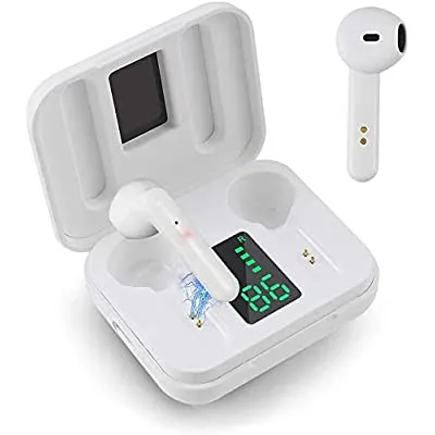 50% off - Expired:&nbsp;True Wireless Earbuds, MilanSo Bluetooth V5.0 Earphones,Lightweight in-Ear Stereo Earbuds, 30H Cyclic Playtime (White)