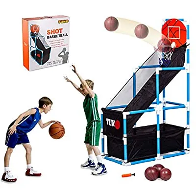 50% off - Expired:&nbsp;Tuko Toddler Basketball Hoop Game Shooting Training System Playset Toys for 3+ Years