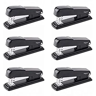 Expired:&nbsp;UNooMe 6 Pack Office Desk Stapler – Desktop Stapler with 6000 Staples Commercial Standard Stapler with 20 Sheet Capacity