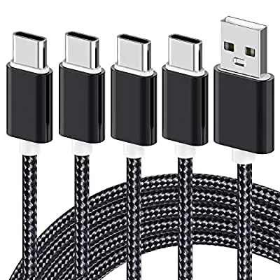 Expired:&nbsp;USB C Cable, 4 Pack (0.8/3.3/3.3/6.6FT) Type C Charger Nylon Braided Cord USB A to Type C Fast Charging Cable