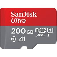 SanDisk 200GB Ultra microSDXC UHS-I Memory Card with Adapter