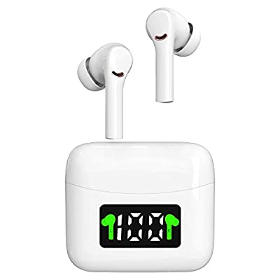 65% off - Expired: Wireless Earbuds Bluetooth 5.2 with Smart LED Display Charging Case IPX7 Waterproof 60 Hours Playtime