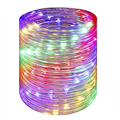 Expired: Wstan LED Rope Lights,Multicolor Fairy Lighting,12V Indoor Outdoors Plug in,16ft Connectable and Flexible Colorful Tube Lighting