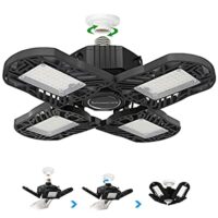 Expired: XAZIE Led Garage Lights 120W Deformable Garage 4  Adjustable Leaf Lighting,12000lm E26  270°6000K LED Panels .