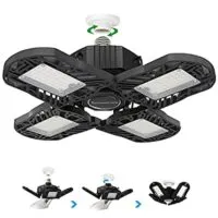 Expired:&nbsp;XAZIE Led Garage Lights 120W Deformable Garage 4  Adjustable Leaf Lighting,12000lm E26  270°6000K LED Panels .