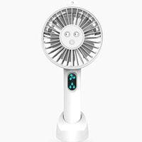 Mini Handheld Fan, USB Spray Fan, Portable Personal Desktop Fan with USB Rechargeable Battery