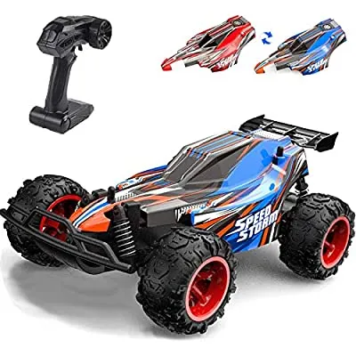 65% off - Expired:&nbsp;YIMAN RC Truck 2.4GHZ Remote Control Car High Speed RC Racing Car, Two Shells, 800mAh Rechargeable Battery