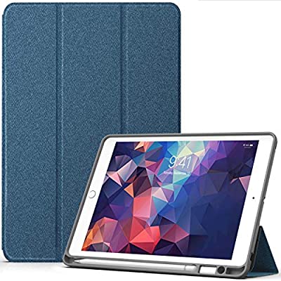 YOUMAKER iPad 8th Generation Case for iPad 7th & 8th with Pencil Holder Protective Cover