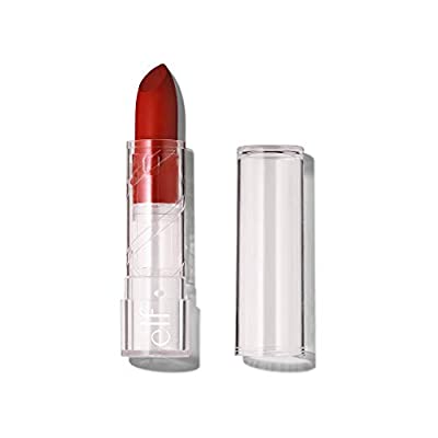 e.l.f. Srsly Satin Lipstick, Intense color Payoff & Silky Smooth Formula, Cherry On Top, 0.16 Oz (4.5g)