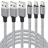 Expired:&nbsp;iPhone Charger, 3 Pack 6FT Nylon Braided Lightning to USB – Apple MFi Certified