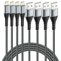 Expired:&nbsp;iPhone Charger Lightning Cable IDiSON 4Pack(10ft 6ft 6ft 3ft) Certified Braided Nylon Fast Charger Cable