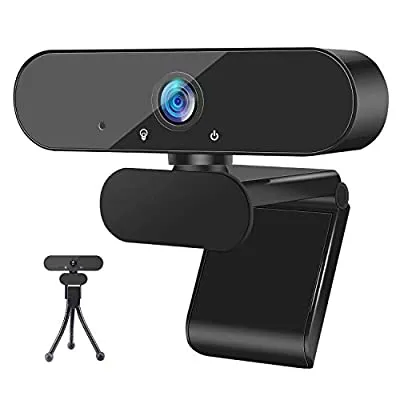 80% off - Expired:&nbsp;1080P Webcam with Microphone and Tripod Stand, with 110-Degree Widescreen