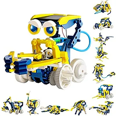 55% off - Expired:&nbsp;11-in-1 STEM Projects Solar Robot Kit , 231 Parts Hydraulic DIY Experiment Kit
