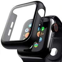 Expired: 2 Pack Case Compatible with Apple Watch Series 38mm/40mm /42mm/44mm Series 6/5/4/SE – Black