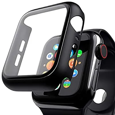 Expired:&nbsp;2 Pack Case Compatible with Apple Watch Series 38mm/40mm /42mm/44mm Series 6/5/4/SE – Black