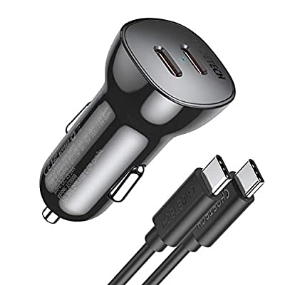 50% off - Expired: 36W Fast USB C Car Charger, Dual 18W Type C PD Car Charger Adapter with USB C cable