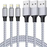 Expired: 3PACK 6FT Nylon Braided Lightning Cable Compatible with iPhone & iPad