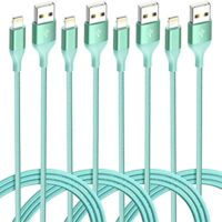 Expired: 4 Pack Lightning Cable (3/6/6/10ft) MFi Certified Nylon Braided Cord