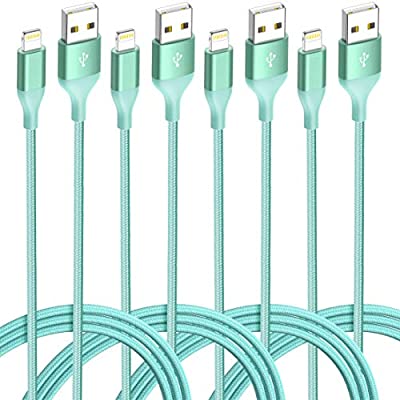 Expired: 4 Pack Lightning Cable (3/6/6/10ft) MFi Certified Nylon Braided Cord