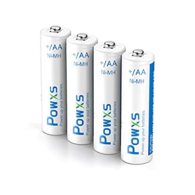 50% off - Expired: 4 Pack POWXS 1.2V NiMH AA Rechargeable Batteries, Pre-Charged, 2000mA, 1200+ Cycle Time