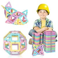 Expired: 40PCS Magnetic Blocks, Magnetic Tiles Building Blocks Set for Kids