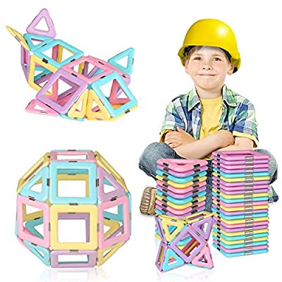 65% off - Expired: 40PCS Magnetic Blocks, Magnetic Tiles Building Blocks Set for Kids