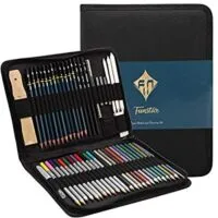 Expired:&nbsp;51pcs Professional Pencils Set Including Drawing Supplies, Colored Pencils, Eraser & Sharpener