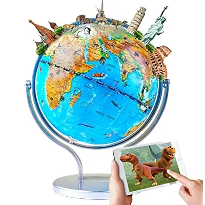 50% off - Expired:&nbsp;720°Rotation Augmented Reality Interactive Globe 8 Inchs for Kids