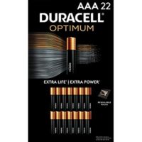 22 Count – Duracell Optimum AAA Batteries