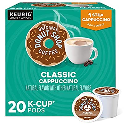 20 Ct – The Original Donut Shop One-Step Classic Cappuccino, K-Cup Pods