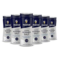 Morton Kosher Salt, Coarse, 16 Ounce (Pack of 6)